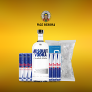 Kits Com Redbull: Absolut Tradicional + Redbull (06unid) + Gelo 3Kg - Escrever o sabor do energetico na observção