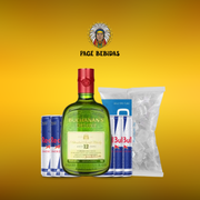 Kits Com Redbull: Whisky Buchanas + RedBull (06unid) + Gelo 3KG - Whisky Buchanas + RedBull (06unid) + Gelo 3KG