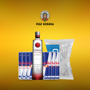 Kits Com Redbull: Ciroc Red Berry + Redbull (06unid) + Gelo 3Kg - escolher o sabor do energetico na observação