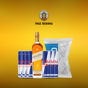 Kits Com Redbull: Gold Label + Redbull (06unid) + Gelo 3Kg - Escrever o sabor do energetico na observação