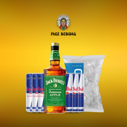 Kits Com Redbull: Jack Apple + Redbull (06unid) + Gelo 3Kg - Escrever o sabor do energetico na observação