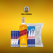 Kits Com Redbull: Red Label + Redbull (06unid) + Gelo 3Kg - kit com red bull