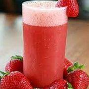 Suco: Suco Natural de Morango - Suco (Ingredientes: leite)
