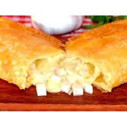 Pastel: Pastel de Palmito com Catupiry - Pastel (Ingredientes: Catupiry, Palmito)