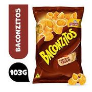 Salgadinhos Chips: Baconzitos 103g - Salgadinho Chips