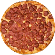 Tradicionais: Calabresa - Pizza Grande (Ingredientes: Molho de Tomate, Mussarela, Calabresa, Azeitona, Orégano)
