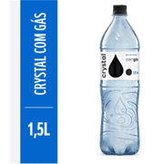 Água: 255 - Água mineral crystal 1,5 litros com gás - Água mineral crystal 1,5 litros com gás