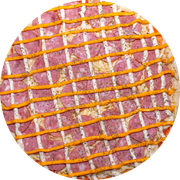 Brood: Calabresa com Cheddar - Pizza Pré-Assada | Grande (Ingredientes: Calabresa, Cheddar, Orégano)