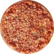 Tradicionais: Bacon - Pizza Grande (Ingredientes: Bacon, Molho de Tomate, Mussarela, Orégano)