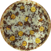 Premium: Sertaneja - Pizza Grande (Ingredientes: Banana da Terra, Carne Seca, Molho de Tomate, Mussarela, Orégano)