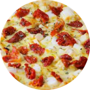 Tradicionais: Tomate Seco - Pizza Grande (Ingredientes: Molho de Tomate, Mussarela, Orégano, Tomate Seco)