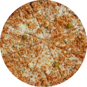 Tradicionais: frango s/ catupiry - Pizza Grande (Ingredientes: Frango, Molho, Mussarela, Orégano)