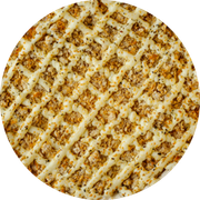 Premium: caribe c/catupiry - Pizza Grande (Ingredientes: Atum, Bacon, Catupiry, Molho de Tomate, Mussarela, Orégano)