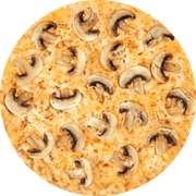 Premium: champion c/ frango catupiry - Pizza Grande (Ingredientes: Catupiry, Champignon, Frango Desfiado, Molho de Tomate, Mussarela, Orégano)