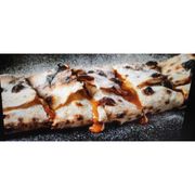 Sobremesas: Panino de Doce de Leite com Banana - Nossa versão de pizza doce, Massa de pizza fininha fechada e recheada com doce de leite e banana