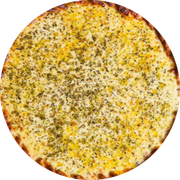 Salgadas: 05-Alho e Óleo - Pizza Pequena (Ingredientes: Alho Desidratado, Molho de Tomate, Mussarela, Óleo, Orégano)