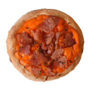 Esfihas SALGADAS ESPECIAIS: Esfiha Bacon Cheddar - Mussarela, Bacon, Cheddar e Orégano