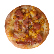 Esfihas SALGADAS ESPECIAIS: Esfiha Bacon C/ Milho - Mussarela, Bacon, Milho e Orégano