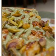 Doces: Pistache - Pizza Pequena (Ingredientes: Chocolate Branco)