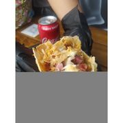NORMAL: PASTEL FRANGO,BACON E CATUPIRY - PASTEL