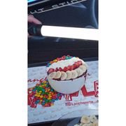Açaí Montado: AÇAI +LEITE EM PO+LEITE CONDENSADO - CREME MONTADO 1L (Ingredientes: ACRÉCIMOS IRÃO JUNTOS)