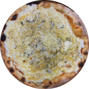 Tradicionais: Quatro Queijos - Pizza Grande (Ingredientes: Catupiry, Mussarela, Parmesão, Provolone)