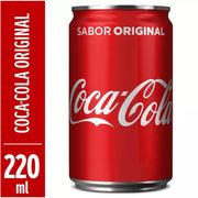 Refrigerante: Coca cola- Lata 220 ml)