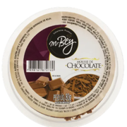 Sobremesas: Mousse de Chocolate Mr Bay 80g - Mousse sabor chocolate ao leite com raspas de chocolate