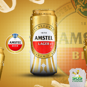 Cerveja: Amstel latão 473ml)