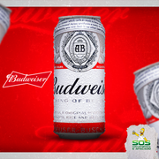 Cerveja: Budweiser latão 473ml)