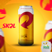 Cerveja: Skol pilsen latão 473ml)