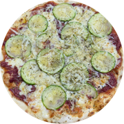 Tradicionais: Aurora - Pizza Grande (Ingredientes: Abobrinha, Carne Seca, Mussarela, Parmesão)