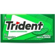 Biscoito, balas e chocolates: TRIDENT MENTA - CHICLETE