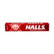 Biscoito, balas e chocolates: HALLS MORANGO - bala