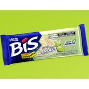 Chocolate: Bis Limão - Bis, esta delícia consiste em camadas crocantes de Wafer, cuidadosamente intercaladas com uma generosa crocância e cobertas por uma camada de Chocolate Branco no sabor icônico de Limão.