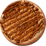 Doces: Gordice de Banana - Pizza Gigante - 45 CM (Ingredientes: Banana, Chocolate Branco Caramelizado, Doce de Leite)