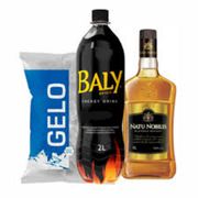 Kit´s Completo: Natu Nobilis 1L+Gelo+Baly - O Whisky, da Natu Nobilis, é produzido, envelhecido e engarrafado no Brasil. É considerada uma bebida nobre e é composta por maltes escoceses de alta qualidade e destilados nacionais, envelhecidos em barris de carvalho, que lhe conferem sab