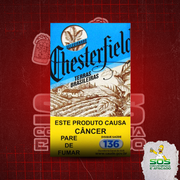 Cigarros: Chesterfield Azul Terras Brasileiras)