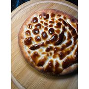 Doces: CHOCODUO - Pizza Doce (Ingredientes: Chocolate Ao Leite, Chocolate Branco Caramelizado)