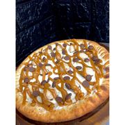 Doces: *NOVIDADE* AMANDITA - Pizza Doce (Ingredientes: Chocolate Branco, Amandita, Doce de Leite, Gotas de Chocolate)