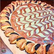Doces: PISTACHE - Pizza Broto (Ingredientes: Amendoim, Chocolate com Avelã, Pistache)