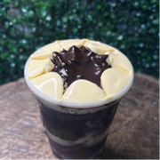 Sugestões: ChocoTruffa 700ml - Combo (Ingredientes: Açai, Chocotrufa, Fruta: Banana, Leite Condensado, Leite em Pó, Mousse de Maracujá)