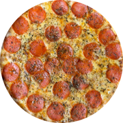 Salgadas: 03-Pepperoni - Pizza Pequena (Ingredientes: Molho de Tomate, Mussarela, Orégano, Pepperoni Fatiado)