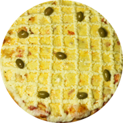 Tradicionais: 014.Dois Queijo - Pizza Brotinho (Ingredientes: Catupiry, Mussarela)