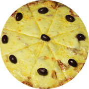 Tradicionais: 025.Mussarela 2 - Pizza Brotinho (Ingredientes: Azeitonas Pretas Chilenas, Molho Especial, Mussarela Scala)