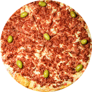 Tradicionais: 039.Toscana (mussarela) - Pizza Brotinho (Ingredientes: Calabresa Moída, Mussarela)