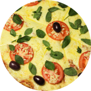Nostra Itália: 067.Margherita Especial - Pizza Brotinho (Ingredientes: Manjericão, Mussarela de Búfala Fatiada, Parmesão, Rodelas de Tomate)