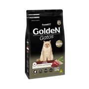Rações P/ Gatos: Golden Gatos Castrados Carne Adulto - 3Kg - Ração P/ Gatos
