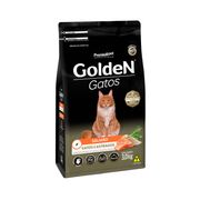 Rações P/ Gatos: Golden Gatos Castrados Salmão Adulto - 3Kg - Ração P/ Gatos