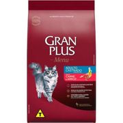 Rações P/ Gatos: Gran Plus Gatos Castrados Carne e Arroz - 3Kg - Ração P/ Gatos